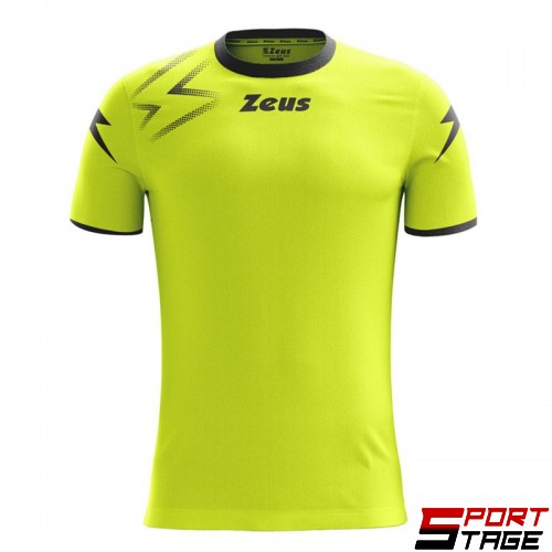 Мъжка Тениска ZEUS Shirt Mida Giallo Fluo/Nero