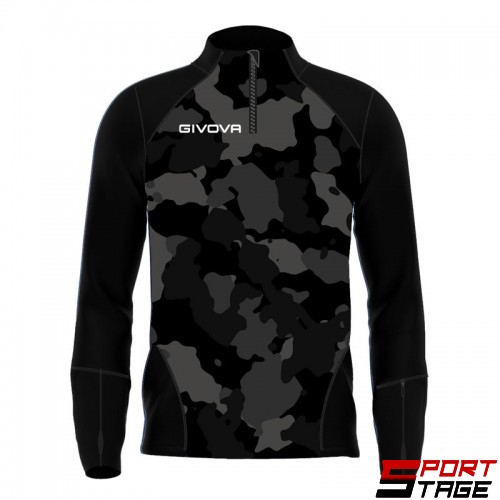 Мъжка Блуза GIVOVA Maglia Tecnica Half Zip Army 1009