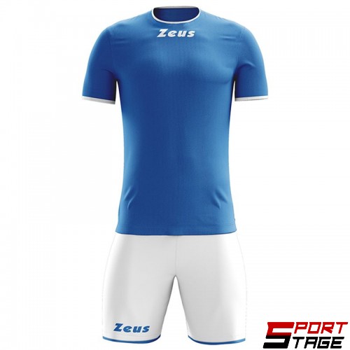 Детски Футболен Екип ZEUS Kit Sticker Royal/Bianco