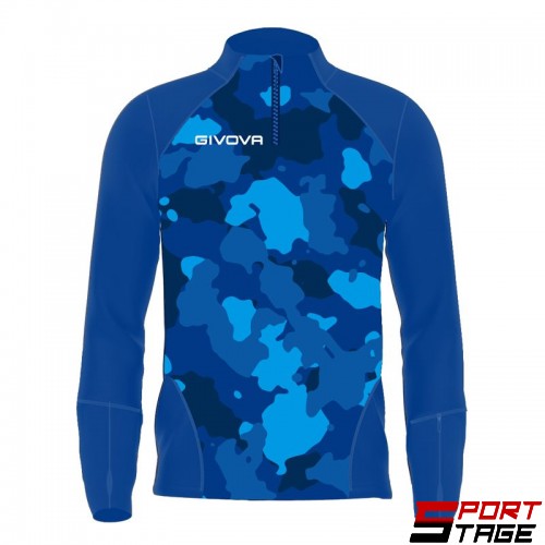 Мъжка Блуза GIVOVA Maglia Tecnica Half Zip Army 0204