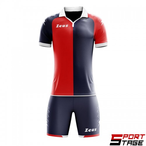 Футболен Екип ZEUS Kit Gryfon Blu/Rosso