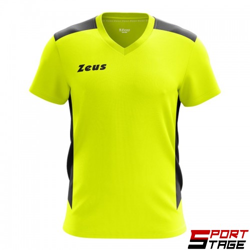 Детска Тениска ZEUS Shirt Start Giallo Fluo/Nero