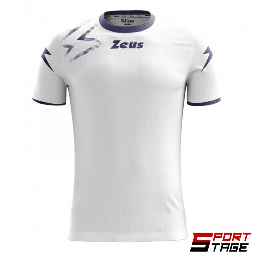 Мъжка Тениска ZEUS Shirt Mida Bianco/Blu