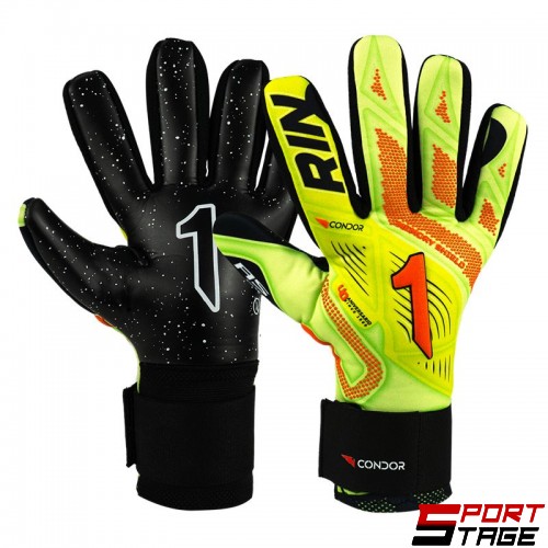 Вратарски Ръкавици RINAT Condor AS Yellow/Black