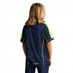 Детска Тениска MUSAI Afiki Kids T-Shirt Navy Blue/Fluor Yellow