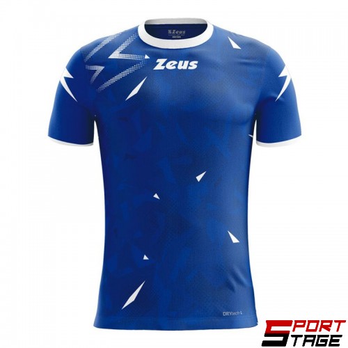 Мъжка Тениска ZEUS Shirt Marmo Royal/Bianco