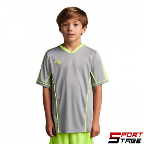Детска Тениска MUSAI Afiki Kids T-Shirt Light Grey/Fluor Yellow