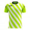 Мъжка Тениска ZEUS Shirt Zip Giallo Fluo/Bianco