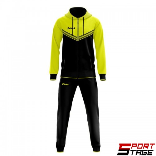 Детски Анцуг ZEUS Tuta Rodi Nero/Giallo Fluo