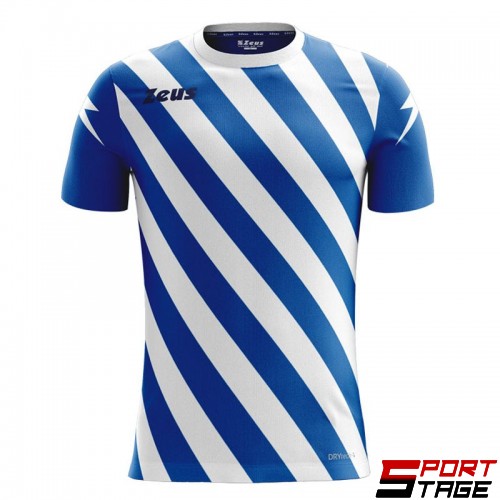Детска Тениска ZEUS Shirt Zip Royal/Bianco