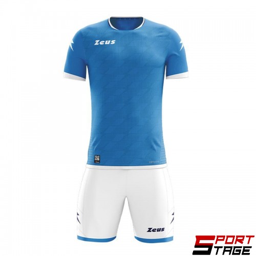 Детски Футболен Екип ZEUS Kit Icon Napoli Bianco/Light Royal