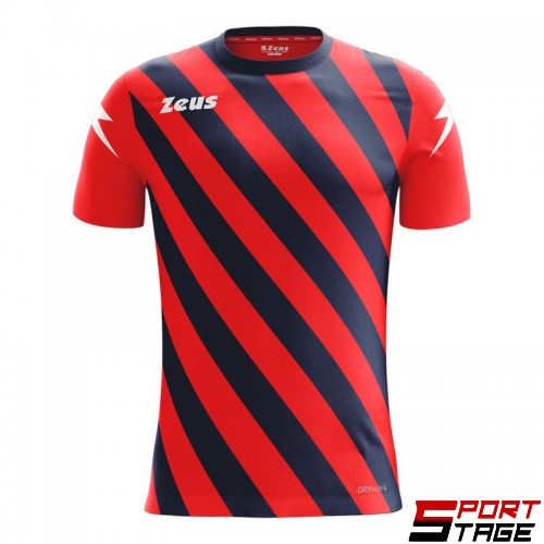 Детска Тениска ZEUS Shirt Zip Rosso/Blu