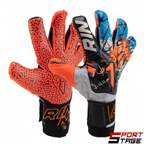 Вратарски Ръкавици RINAT Asimetrik SGR White/Orange