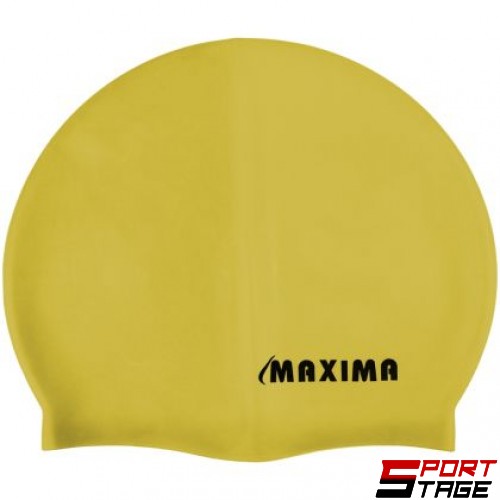 Шапка за плуване, плувна шапка MAXIMA, Жълт /20040407/