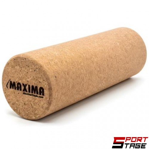 Коркова фитнес ролка, фоумролер MAXIMA, 30 x Ф10 см /300003/