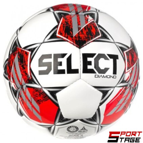Футболна топка SELECT Diamond, FIFA Basic, Ръчно шита, Размер 5 /360054/