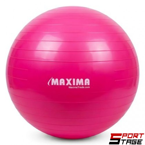 Гимнастическа топка MAXIMA, 80 см, Гладка, Розова /31066302/