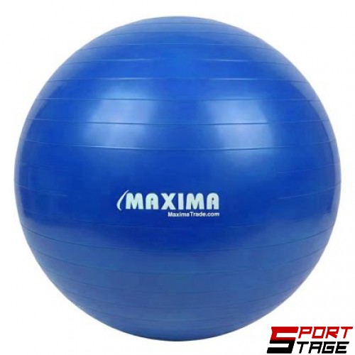 Гимнастическа топка MAXIMA, 80 см, Гладка, Синя /31066303/