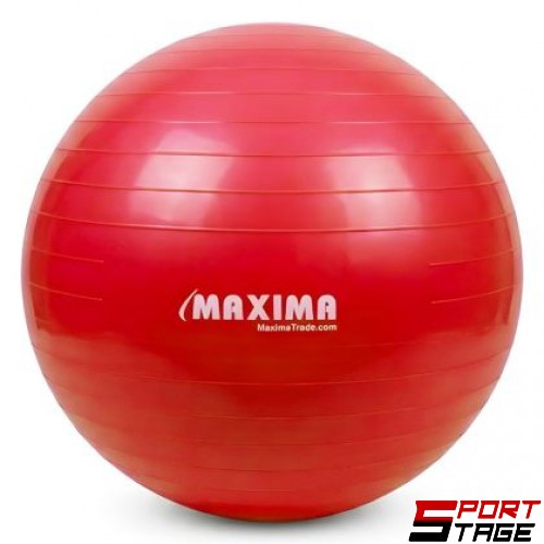 Гимнастическа топка MAXIMA, 80 см, Гладка, Червена /31066304/
