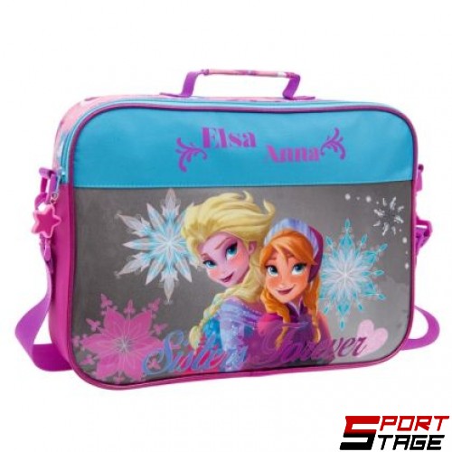 Чанта за рамо Disney Frozen - Елза и Анна от Замръзналото кралство, 38х27х7 см /150729/